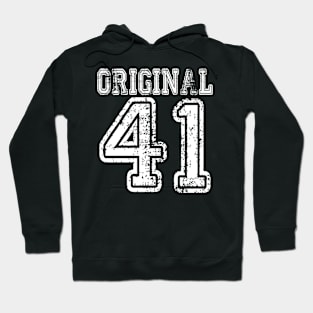 Original 41 1941 2041 T-shirt Birthday Gift Age Year Old Boy Girl Cute Funny Man Woman Jersey Style Hoodie